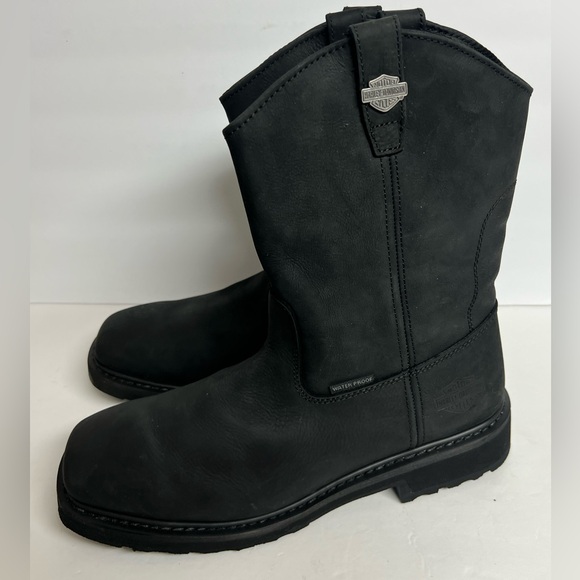 NEW Harley Davidson Men\'s Altman Waterproof Western Work Boots - Soft Toe 12M